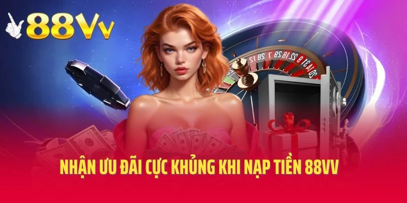 Nhận ưu đãi cực khủng khi nạp tiền 88VV